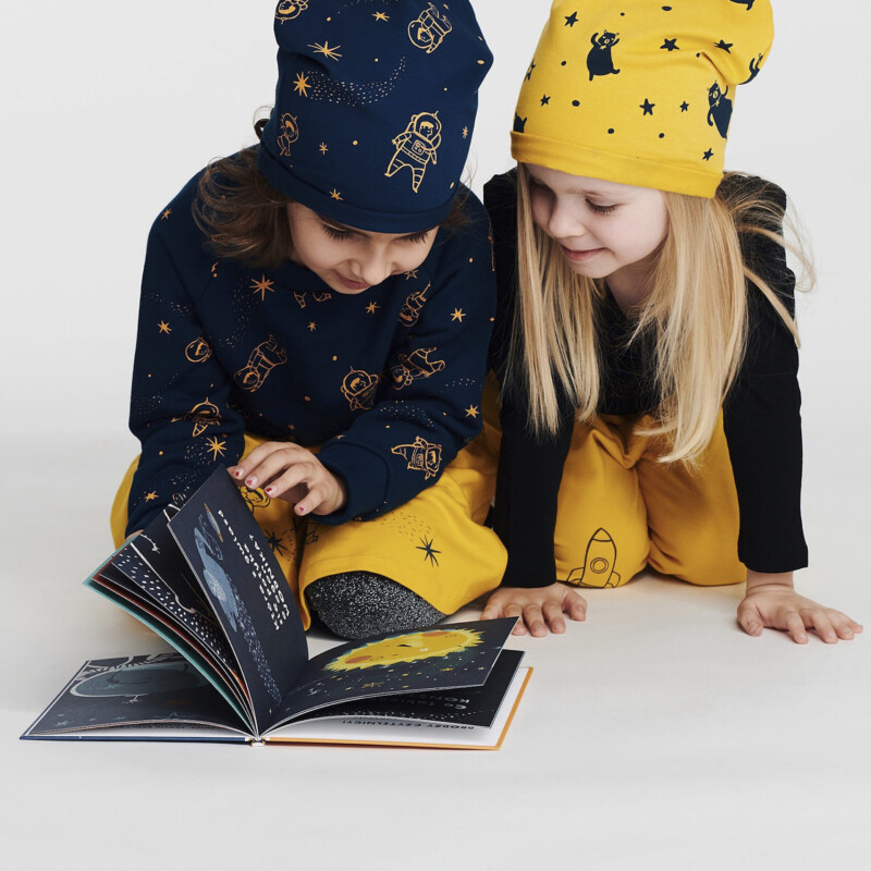 Czapka dziecieca zolta Niedzwiedzice scaled 1