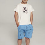 T shirt dla dziecka kremowy Borsuk przod scaled 1