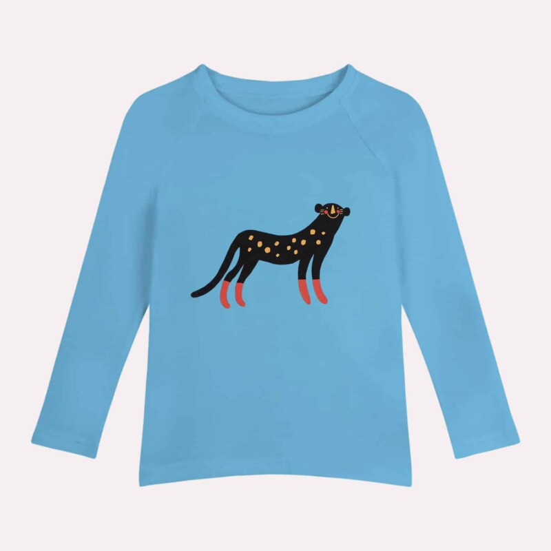 niebieski longsleeve pantera