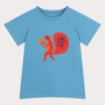 niebieski t shirt wiewiorka